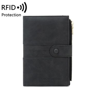 Rfid-protected Multi-card Travel Document Pouch - Blue