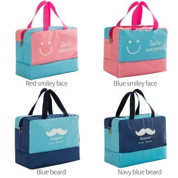 Travel Bag - Waterproof Oxford Cloth - Navy Blue Beard