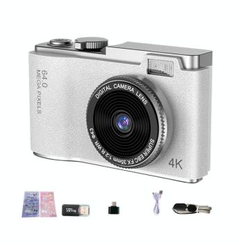 Retro Kids Camera With Dual-Lens 4K Hd Ccd - 2.4 Inch - Yellow