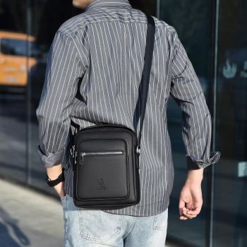 Men Brown Crossbody Shoulder Bag Versatile & Stylish