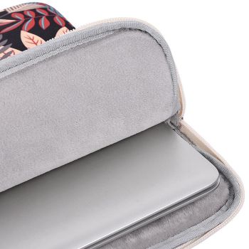 Portable 14 Tablet Bag - Waterproof Nylon Multi-function - Black And Red
