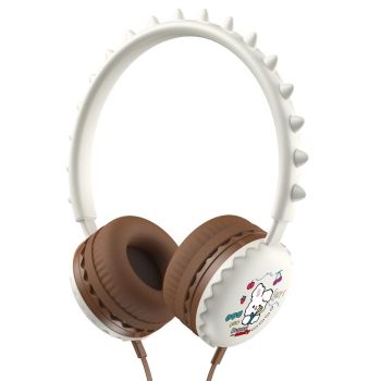 Cartoon Stereo Headphones With Mic Y19 - Cute Dinosaur