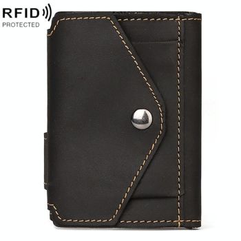 Secure Rfid Credit Card Holder - Compact Design - Brown