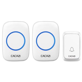Wireless Waterproof Doorbell Cacazi A06 Dc 1 To 2 Battery Smart Home - Black
