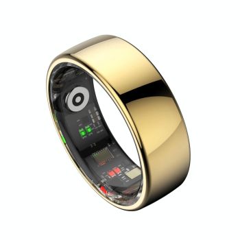 Smart Ring Heart Rate Blood Oxygen Sleep Sports Size 9 - Gold