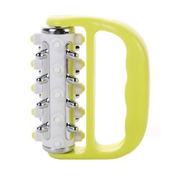 Curved Handheld Roller Massager 5 Rows Soothing Relief - Green