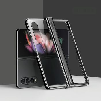 For Samsung Galaxy Z Fold4 5G Shockproof Pc Case - Full Coverage - Gold