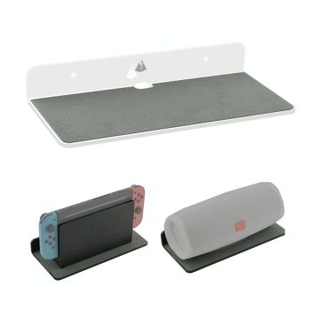 Bluetooth Speaker Wall Storage Bracket - Home Living Room Organizer - Black