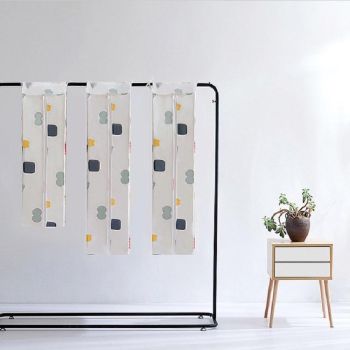 Small 3d Hanger Pocket Wardrobe with Dust Cover - Flowers