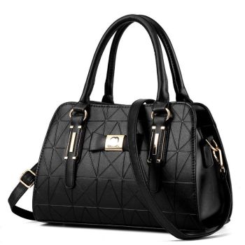 Embossed Bowknot Shoulder Bag For Women - Burgundy