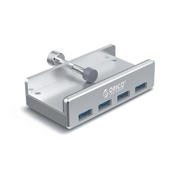 Aluminum 4-Port Usb3.0 Clip Hub Black - Sya00669801B