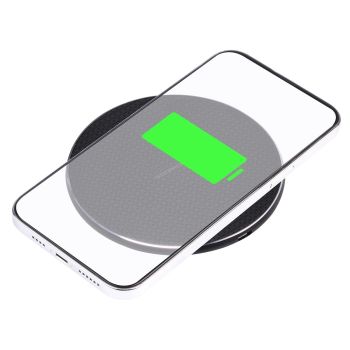 15W Plaid Desktop Wireless Charger - White