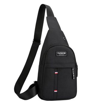 Canvas Crossbody Chest Bag For Men - Grey