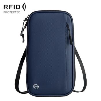 Rfid-protected Waterproof Neck Passport Holder - Black