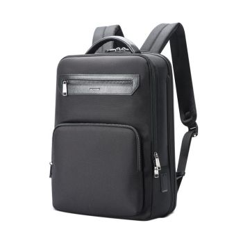 Waterproof Expandable Backpack with Usb Charging - Multi-compartment - Dark Gray
