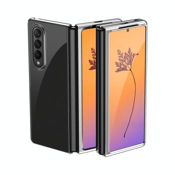 For Samsung Galaxy Z Fold4 5G Shockproof Clear Phone Case - Blue