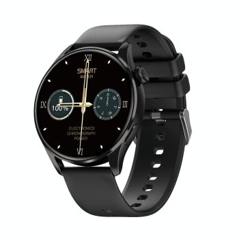 Smart Watch With Heart Rate And Blood Pressure Monitoring - Colour Screen - Silver