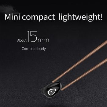 Wireless Sweatproof Bluetooth Earphones 5.0 - Yx01 - Black