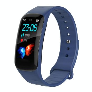 Waterproof Smart Bracelet With Step Heart And Sleep Monitoring - Ip67 - Black