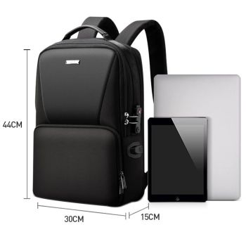 Anti-theft Waterproof Business Backpack for Travel - 30x15x44cm in Black