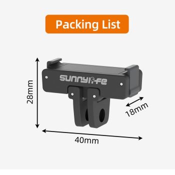 Magnetic Adapter Mount for Dji Action Cameras - Compatible with Action 2 3 and 4