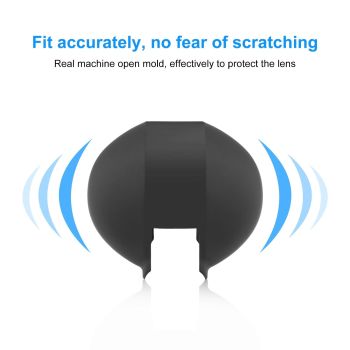 Silicone Dive Case Lens Guard for Insta360 X3 / X4 - Invisible and Protective - Black