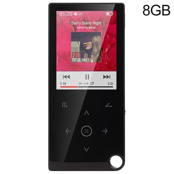 2.4 Inch Touch Mp4 / Mp3 Player 8Gb Memory E Book / Alarm / Timer No Bluetooth - Blue