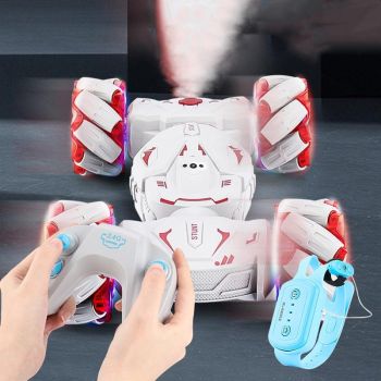 2.4g Dual Rc Torsion Stunt Car with Remote Control - Blue