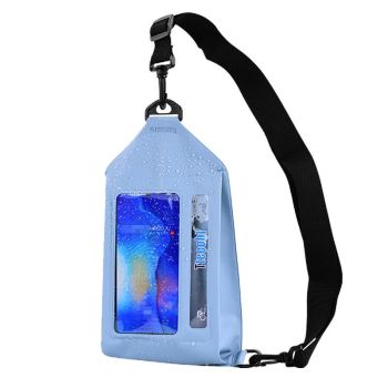 Waterproof Crossbody Phone Bag Tteoobl Touch Screen Chest Bag Paste Model - Black