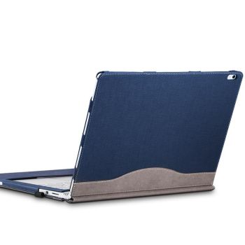 13.5 Inch Protective Sleeve for Microsoft Surface Book 2 in Pu Leather - Gentleman Gray