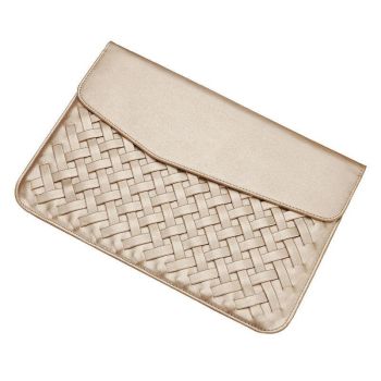 12 Inch Hand-Woven Notebook Liner Bag For Computers - Silver