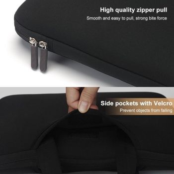 Portable Air Permeable Handheld Sleeve for 13.3 Laptops - 34x25.5x2.5cm - Black