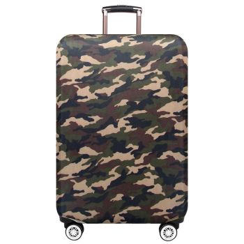 Travel Trolley Suitcase Cover Durable & Dustproof Size L - Camouflage 2