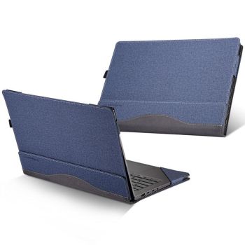 14 Inch Laptop Protective Case In Pu Leather For Ideapad C340 - Dark Gray