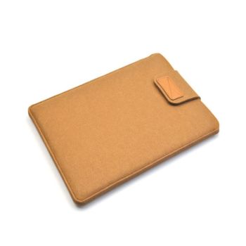 14 Vertical Felt Laptop / Tablet Sleeve Bag - Black - Light Grey