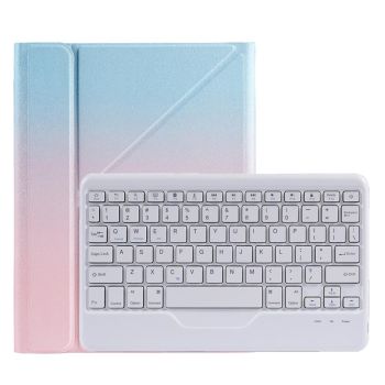 Bluetooth Keyboard Leather Case For Ipad Pro 11 With Triangle Holder & Pen Slot - Fits 2021 / 2020 / 2018 & Air 4 10.9 - Splittable - Gradient Rainbow