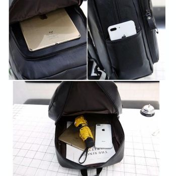 Men Casual Leather Shoulder Bag - Brown