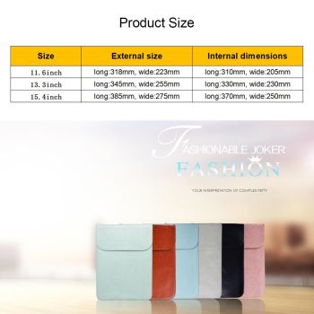 Lightweight Laptop Sleeve For Macbook Samsung Xiaomi Sony Dell Asus Hp - Black