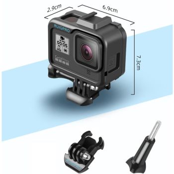 Protective Frame Mount for Gopro Hero8 - Durable Pc / Abs