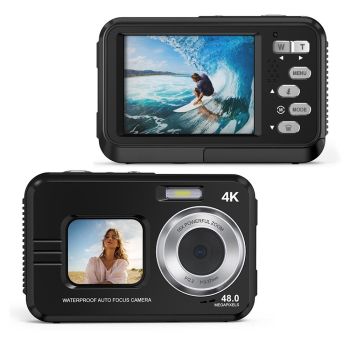 Waterproof 48mp Dual Screen Outdoor Camera - Wdc901 - Yellow