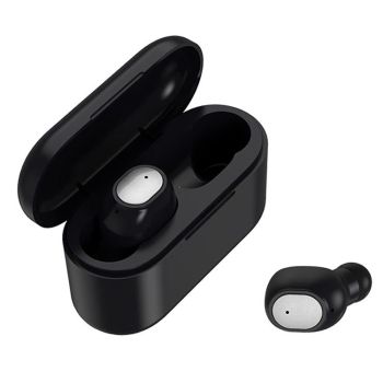 Wireless Bluetooth 5.0 Earphones - Binaural Stereo Automatic Pairing - Black