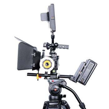 Camera Cage Stabilizer With Handle - Black For Sony A6000 / A6300 / A6400 / A6500