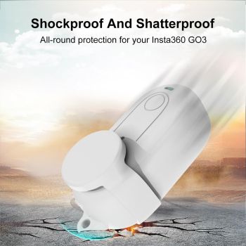 Silicone Case with Lens Cover for Insta360 Go 3 - Black