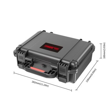 Waterproof Dual-layer Storage Box for Insta360 X4 Startrc - Black