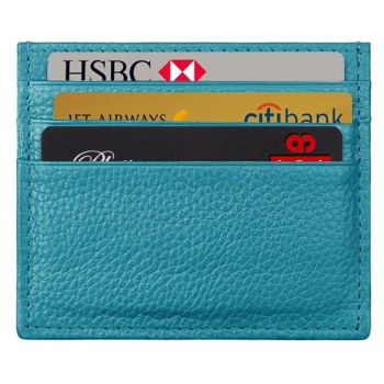 Leather Rfid Card Holder - Blocking - Black