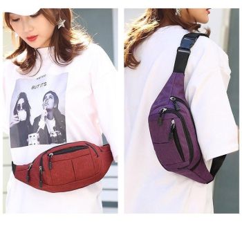 Waterproof Multi Function Chest Bag With Pockets Black