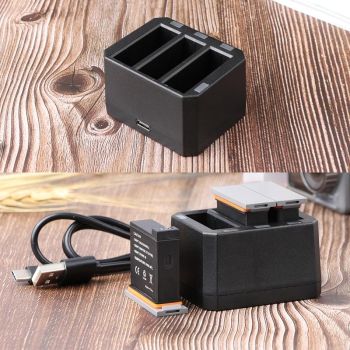Led Indicator Usb Triple Batteries for Dji Action - Compact