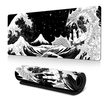Non Slip Gaming Mouse Pad Big Wave Design - No.2 - 400X900X2Mm