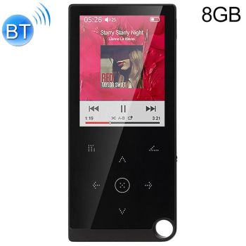 2.4 Inch Touch Mp4 / Mp3 Player 8Gb Memory Bluetooth E Book Alarm Timer - Blue