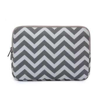 14 Wavy Pattern Notebook Liner Bag - Wavy Design - Black